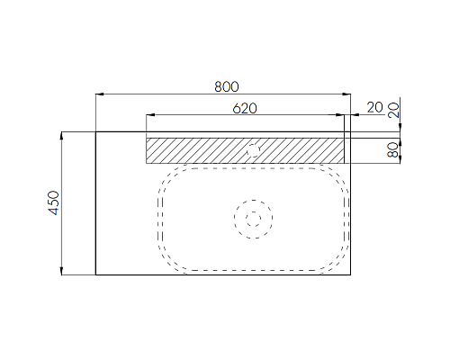 Тумба под раковину Aquaton Мишель 80 1A256801MIX30 подвесная Дуб рустикальный Фьорд