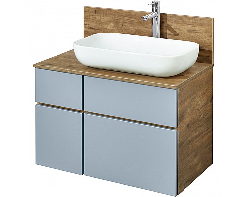 Тумба под раковину Aquaton Мишель 80 1A256801MIX30 подвесная Дуб рустикальный Фьорд