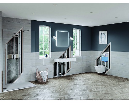 Инсталляция Ideal Standard Prosys R0309AA для унитаза с клавишей смыва Хром