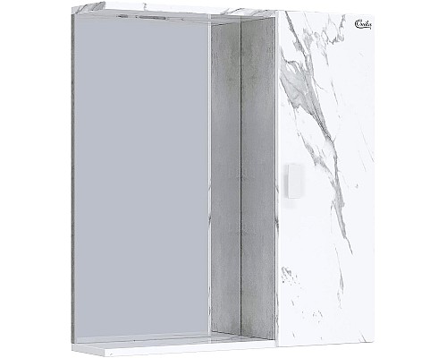 Зеркало со шкафом Onika Марбл 65.00 У 206545 Мрамор Камень бетонный