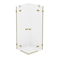 Душевое ограждение NEW TRENDY AVEXA GOLD BRUSHED 120x80x200 (брашированное золото)