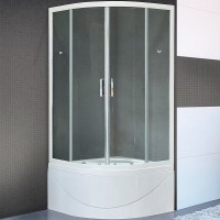 Душевой уголок Royal Bath BK 90х90 с поддоном профиль Белый стекло прозрачное