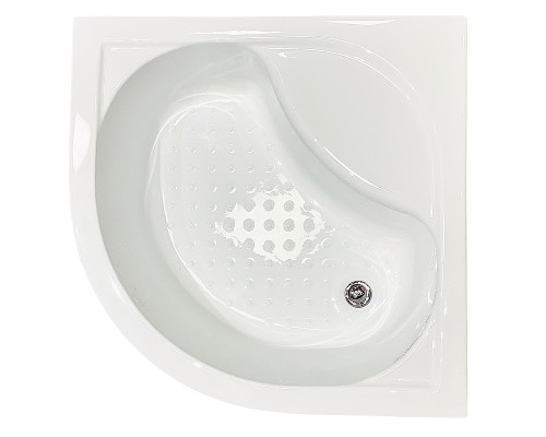 Душевой уголок Royal Bath BK 90х90 с поддоном профиль Белый стекло прозрачное