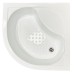 Душевой уголок Royal Bath BK 90х90 с поддоном профиль Белый стекло прозрачное