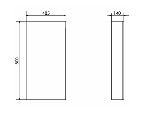 Зеркальный шкаф Comforty Порто 50 00-00009233 Дуб дымчатый
