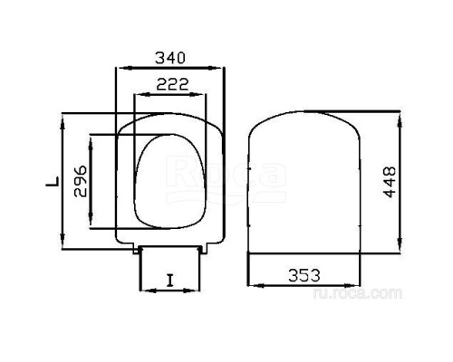 Крышка-сиденье Roca Dama Senso ZRU9000040