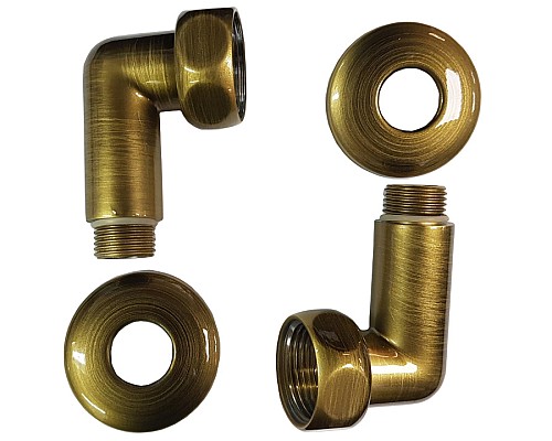 Американка для полотенцесушителя угл 1" x 1" г/ш 741SCH1010 бронза