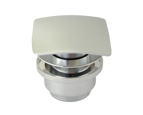 Донный клапан с квадратной заглушкой Veragio Sbortis clic-clac 1"1/4 латунь, хром