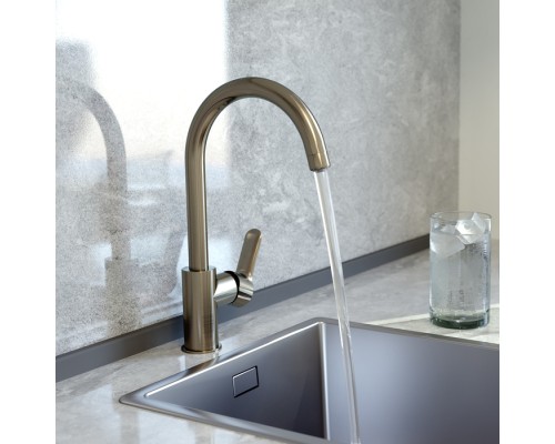 Смеситель для кухни IDDIS Cuba с каналом для фильтрованной воды, сатин CUBBNFJi05