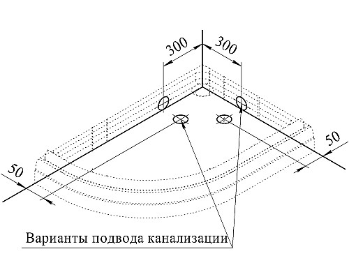 Акриловый поддон для душа Radomir 120x80x16 R 1-11-0-2-0-008 Белый