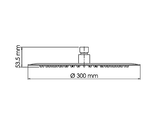 Верхний душ WasserKRAFT Abens A160 Черный матовый