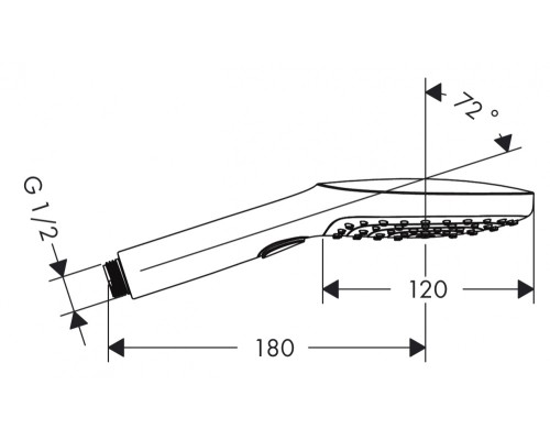 Душевая лейка Hansgrohe хром 26521000