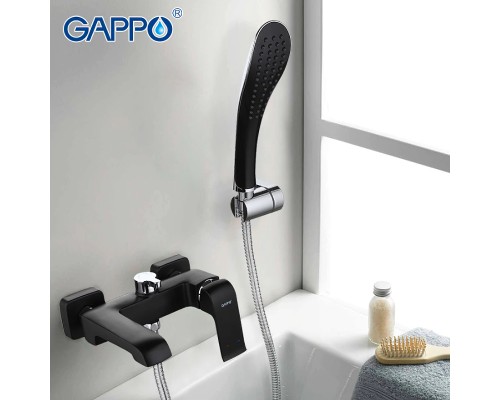 Смеситель для ванны Gappo G50 Черный матовый