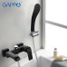 Смеситель для ванны Gappo G50 Черный матовый