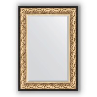Зеркало Evoform Exclusive 100х70 Барокко золото