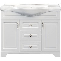 Тумба под раковину 1MarKa Прованс 105Н У94489 Белая глянцевая