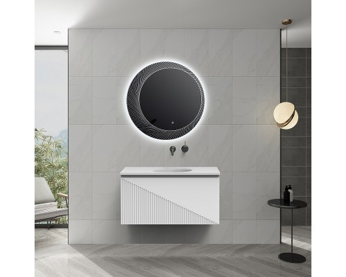 Комплект мебели для ванной Black&White Universe U918.900-2 90 9189002 подвесной Glossy White