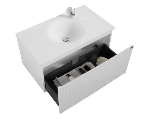 Комплект мебели для ванной Black&White Universe U918.900-2 90 9189002 подвесной Glossy White