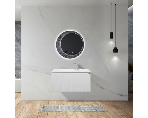 Комплект мебели для ванной Black&White Universe U918.900-2 90 9189002 подвесной Glossy White