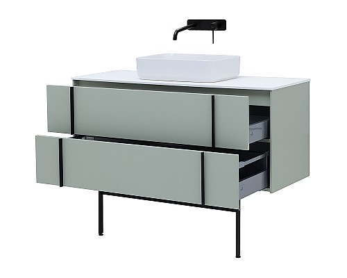 Тумба под раковину Allen Brau Reality 120 1.32008.PWM подвесная Папирус матовый