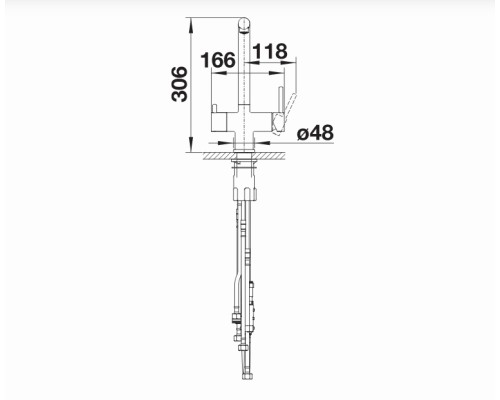 Смеситель для кухни Blanco Fontas-S II 526158 Черный