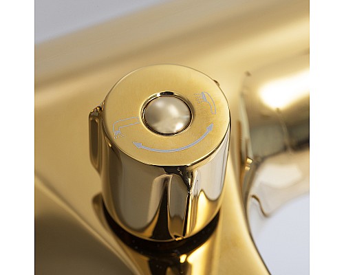Смеситель для ванны WasserKRAFT Sauer 7101 Золото