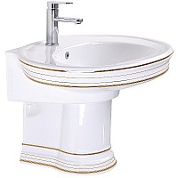 Раковина CeramaLux Lux Classic 75 4290 Белая