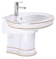 Раковина CeramaLux Lux Classic 75 Белая