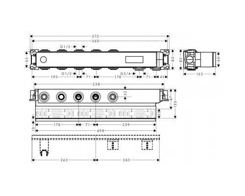 Скрытая часть Hansgrohe 18311180