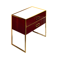 Тумба Armadi Art Monaco 100см h74см бордо глянец золото под раковину чашу