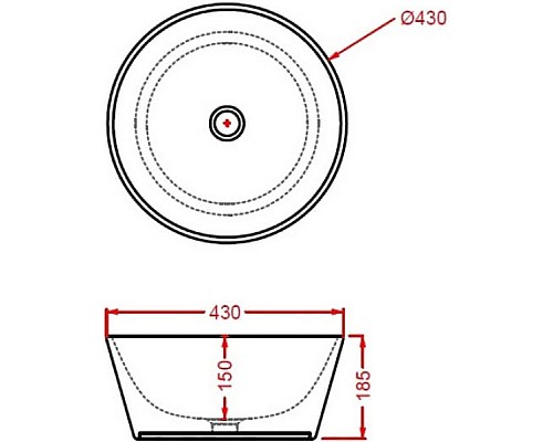 Раковина Artceram Wire 43 WIL001 03 00 Черная