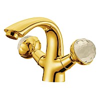 Смеситель для умывальника Boheme Imperiale Presente 331 золото