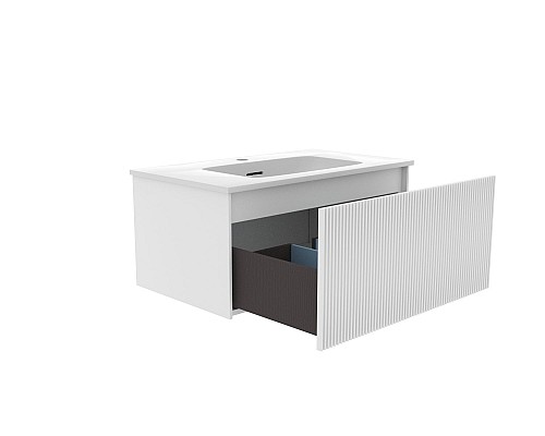 Тумба под раковину La Fenice TERRA Bianca белая 80