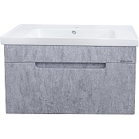 Тумба под раковину Bellezza Грейс 90 4630815190489 подвесная Скала серая