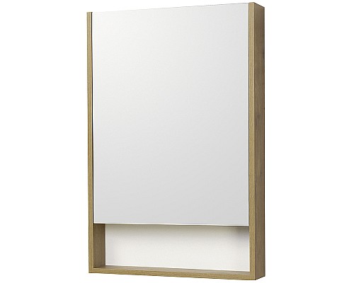 Зеркальный шкаф Aquaton Сканди 55 1A252102SDZ90 Белый Дуб рустикальный