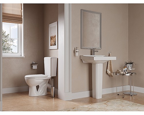 Унитаз компакт Santeri Орион 1.P403.8.S00.00B.F комфорт с бачком и сиденьем