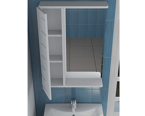 Зеркало со шкафом Vigo Diana 50 L z.DIA.50.L.El с подсветкой Белое