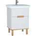 Тумба с раковиной Vitra Sento 63 60822 подвесная Белая