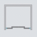 Душевая дверь в нишу Radaway Idea DWD 150x200 профиль Хром стекло прозрачное