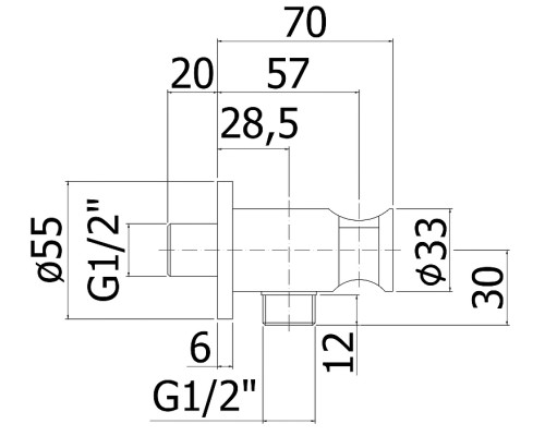 Шланговое подключение Paffoni ZSUP031BO Белое матовое