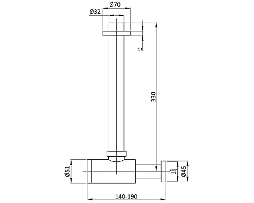 Сифон для раковины Vincea VSPH-1B01CH Хром