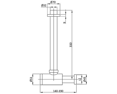 Сифон для раковины Vincea VSPH-1B01CH Хром