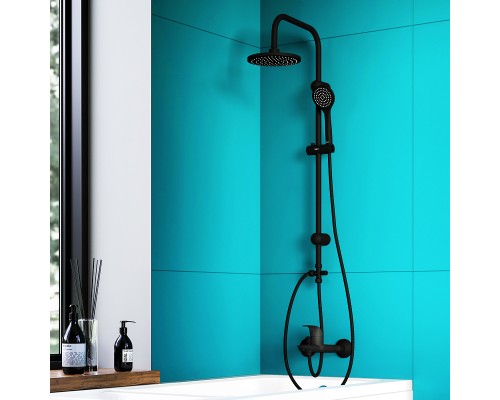 Душевая система Dorff Comfort D0708000BL Черная матовая