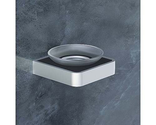 Мыльница Damixa Jupiter DA7734200 Черная Хром