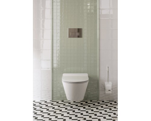 Сиденье для унитаза Kerama Marazzi PLAZA Modern для подвесного унитаза, белое глянцевое