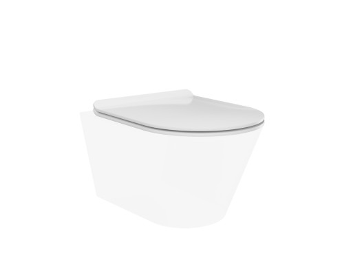 Сиденье для унитаза Kerama Marazzi PLAZA Modern для подвесного унитаза, белое глянцевое