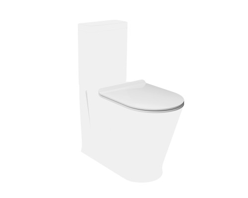 Сиденье для унитаза Kerama Marazzi PLAZA Modern для подвесного унитаза, белое глянцевое