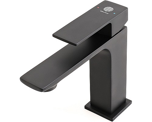 Смеситель для раковины Orange Lutz M04-021b Черный