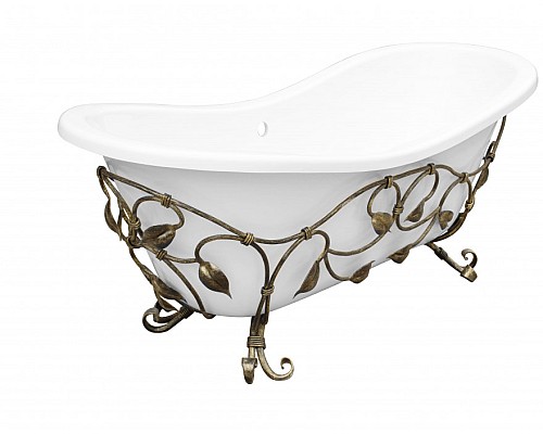 Кованый каркас для ванны Эстет Бостон В патина