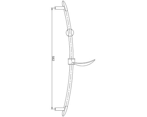 Душевая штанга Haiba HB8002 Хром